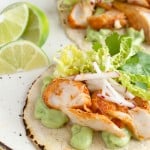 Spicy Fish Tacos with Avocado Sauce